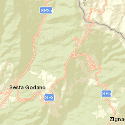 Pieve di Zignago Street Map