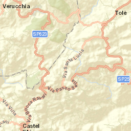 Castel d'Aiano Street Map