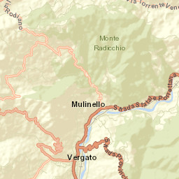 Vergato Street Map