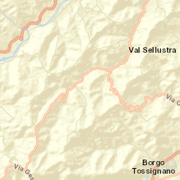 Borgo Tossignano Street Map