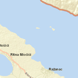 Ražanac Street Map