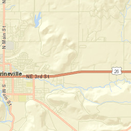 Prineville Street Map