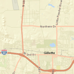 Gillette Street Map