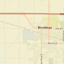 Main Ave S Brookings SD 57006 Street Map
