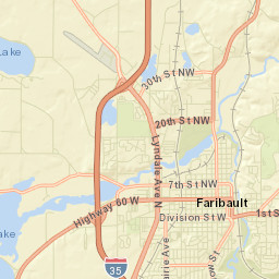 Faribault Street Map