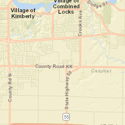 Combined Locks Street Map