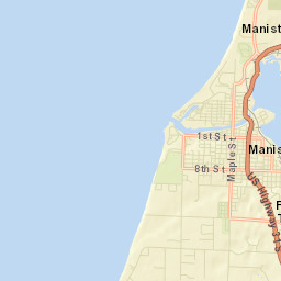 Manistee Street Map
