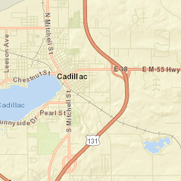 Cadillac Street Map