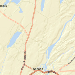 Theresa New York Street Map