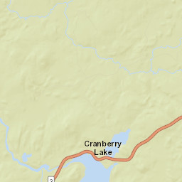 Cranberry Lake New York Street Map