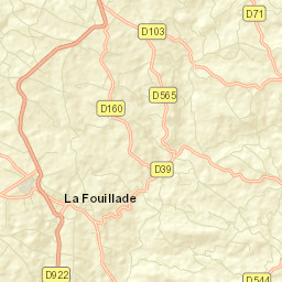 La Fouillade Street Map