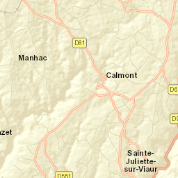 Département de l'Aveyron Street Map