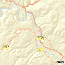 Goudargues Street Map