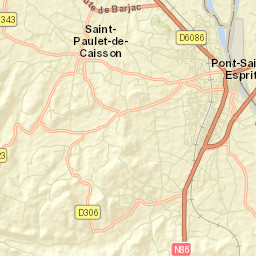 Pont-Saint-Esprit Street Map