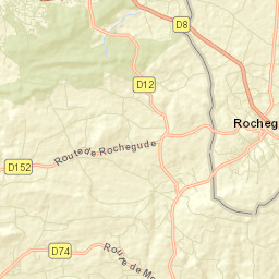 Rochegude Street Map