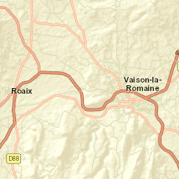 Vaison-la-Romaine Street Map