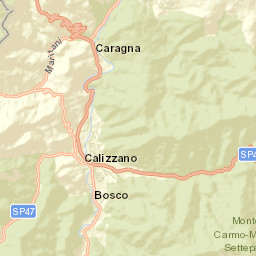 Calizzano Street Map