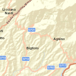 Provincia di Massa-Carrara Street Map