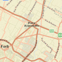 Forlì Street Map