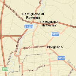Pisignano Street Map