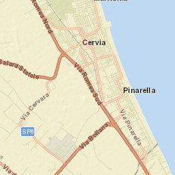 Cervia Street Map