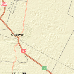 Comuna Coşoveni Street Map