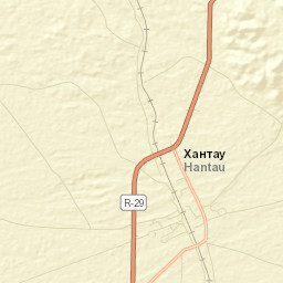 Khantaū Street Map