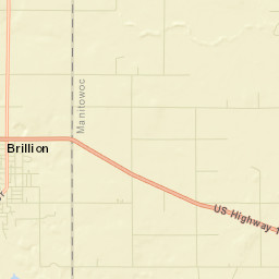 Brillion Street Map