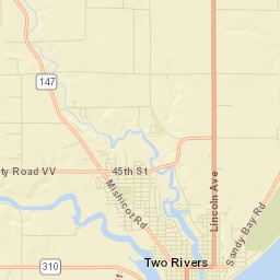 Two Rivers Street Map