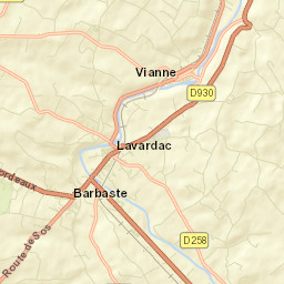 Lavardac Street Map