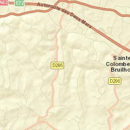 Sainte-Colombe-en-Bruilhois Street Map