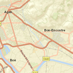 Boé Street Map