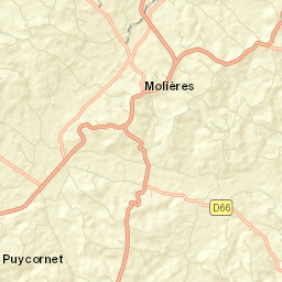 Molières Street Map