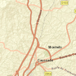 Monteils Street Map
