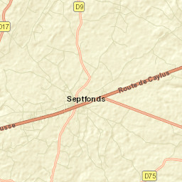 Septfonds Street Map