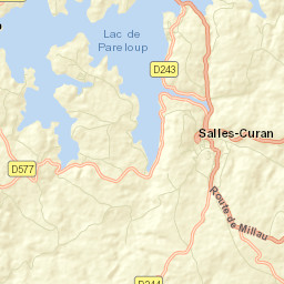 Salles-Curan Street Map