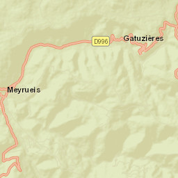 Meyrueis Street Map