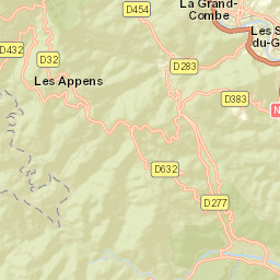 Les Salles-du-Gardon Street Map