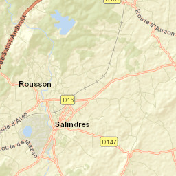 Salindres Street Map
