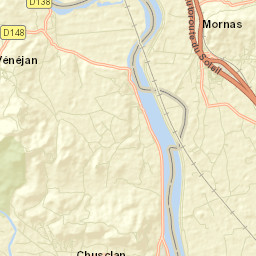 Mornas Street Map