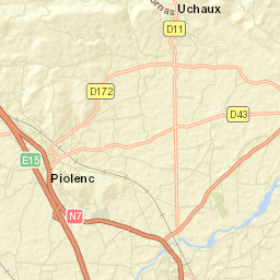Piolenc Street Map