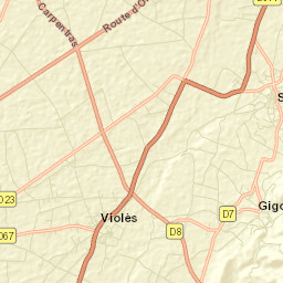 Violès Street Map