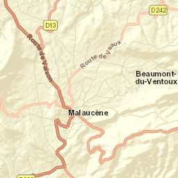 Malaucène Street Map