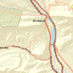 Sisteron Street Map