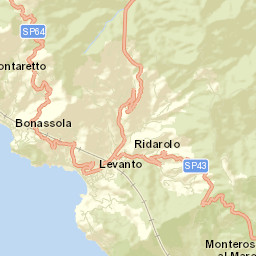Levanto Street Map