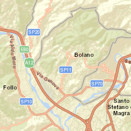 Albiano Magra Street Map