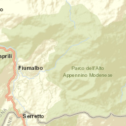 Fiumalbo-Dogana Street Map