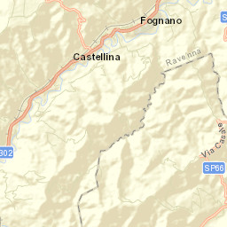 Fognano Street Map