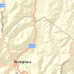 Modigliana Street Map