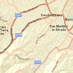 Castrocaro Terme e Terra del Sole Street Map